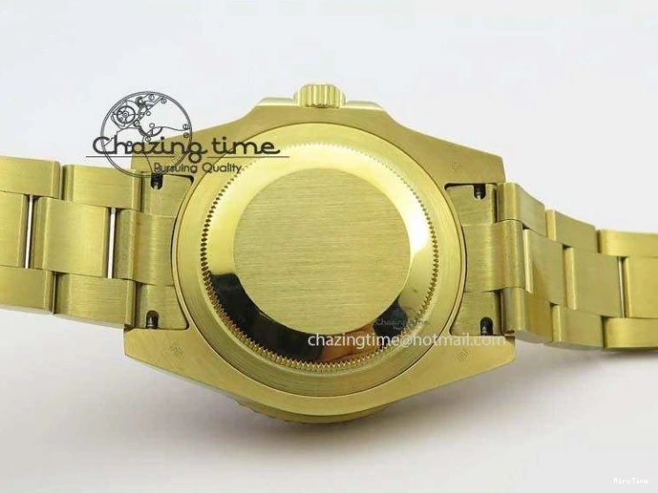 MiroTime 0216 SportInspired GMT-Master II 116718LN YG Bp-Maker Green Dial Ceramic Bezel On YG Bracelet A 3777